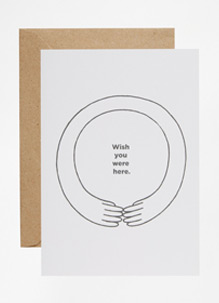 Ohh Deer Wish You Were Here Valentines Card